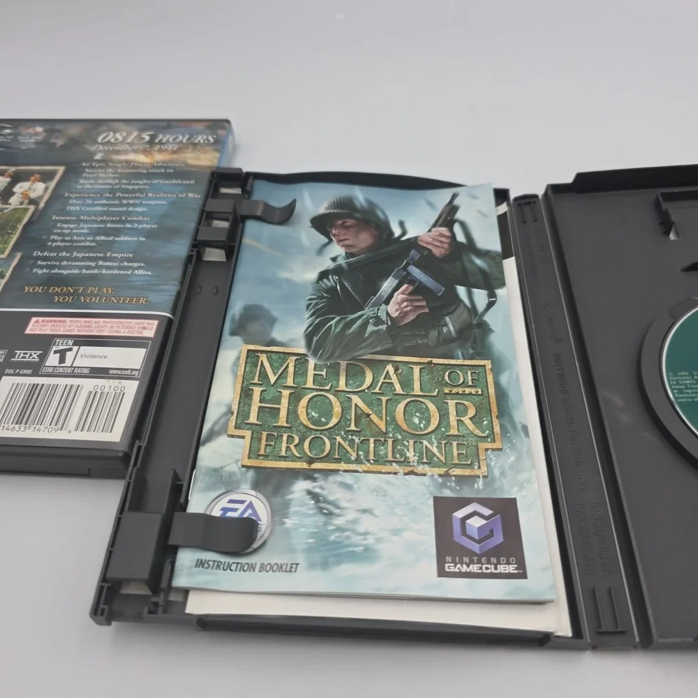 Medal of Honor Rising Sun & Frontline Nintendo Gamecube CIB Lot Of 2 Games
